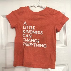 Kids tee, peachy orange